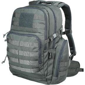 RIVER ROAD Huntex 40L Tactical Backpack for Men and Women in Gray - Military Style Backpack for Hunting - Hiking Backpack & Travel Combat Backpack - Outdoor Tactical Backpacks & Sport Mochila Tactica