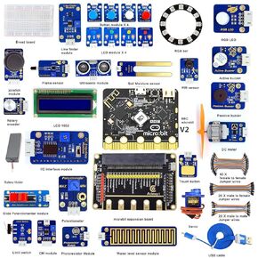 Adeept Sensor Starter Kit لـ BBC Micro: Bit (V2 المضمنة) | مجموعة بداية قابلة للبرمجة لـ Micro: Bit مع 35 مشروعًا تعليميًا PDF