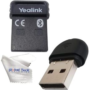 yealink BT41 و WF40 Ultimate Connectivity حزمة متوافقة مع هواتف Yealink للمكتب مع قطعة قماش الألياف الدقيقة Teck Global Teck
