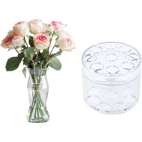 Transparent Plastic Spiral Ikebana Stem Holder Spiral Stem Holder for Flowers DIY Bouquet Twister Vase Floral Arrangements Holder