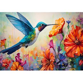 Lcozx Diamond Art Painting ، مجموعات الطلاء الفنية Diy Diamond للبالغين ، طلاء Art Hummingbird بأرقام للبالغين ، أوقات الفراغ المنزلية ، تزيين الجدران ، الماس الدائري ، مقاييس النمط 12x12 بوصة ، رقم 22