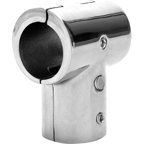 316 Stainless Steel Boat Marine Handrail 90 Degree T/Tee Fitting Rail Connector Split for 1 inch 25mm Tube