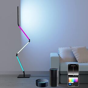 مصباح زاوية LED مع شكل DIY ، مصباح أرضية RGB ، مصباح الزاوية (RGB)