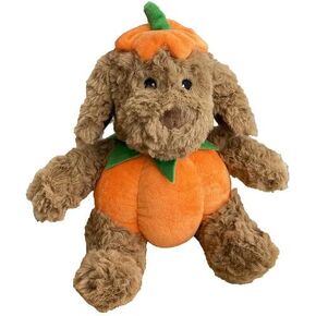 كلاب Pet Lou Pumpkin ، ارتفاع 12 بوصة ، البرتقال والبني ، لعبة Squeak ، أفخم ، ألعاب الحيوانات الأليفة واللوازم
