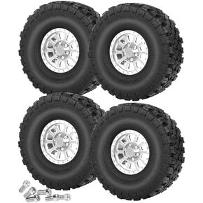 إطارات الألومنيوم 1.9in إطارات الإطارات والألومنيوم 1.9in حافة عجلة Beadlock لـ 1/10 RC Crawler Car ، AXIA1 SCX10 II TRX4