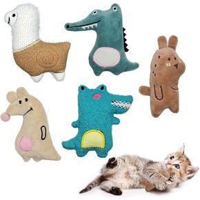 ألعاب Andiker Cat Catnip للقطط ، لعبة Cat 5 Pcs مع Catnip ، ألعاب Catnip و Plush Plush Pillow الترفيهية ، ألعاب Cat للقطط الداخلية لتنظيف الأسنان المضغ Cat Cat Interactive Toys (5pcs)