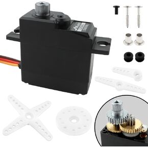 14303 RC CAR تم ترقيته 46T 3.5 كيلوجرام من Metal Gear Steering Servo 14701 إكسسوارات قطع الغيار لـ 14301 14302 14303 1:14