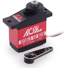 AGFRC B13DLM V2 4.5KG Micro Digital Servo and HPS06 25T Micro Metal Servo Horn