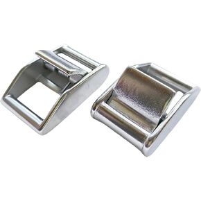 2/4PCS Stainless steel lock, slider buckle, heavy-duty webbing release buckle, snap buckle, Silver