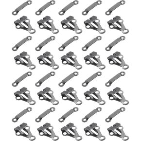 uxcell Sewing Hooks and Eyes Closure Set for Trousers, Copper Clothing Fasteners for Pants Skirt