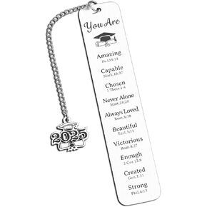 2025 Graduation Gifts, Class of 2025 Gifts for College Boys Girls - 2025 Graduation Bookmark for Him Her Graduation Gifts for Senior 2025 College Middle High School Students Christian Gifts Souvenir