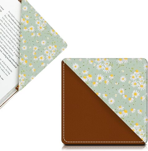 Cute Leather Bookmarks, Fun Triangle Making Corner Bookmark, Book Accessories for Reading Book Lovers, Unbreakable Page Markers for Women Men Cute Koala Flowers in Kuwait