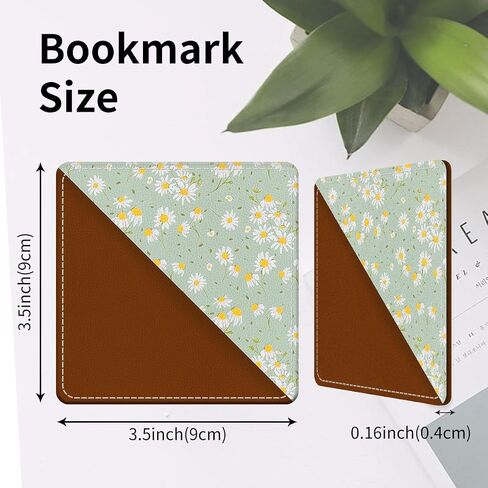 Cute Leather Bookmarks, Fun Triangle Making Corner Bookmark, Book Accessories for Reading Book Lovers, Unbreakable Page Markers for Women Men Cute Koala Flowers in Kuwait