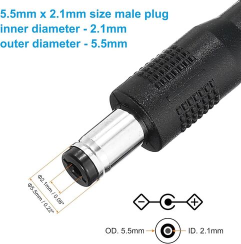 PATIKIL 3Ft Male to Female 3.5x1.35mm DC Power Extension Cable, 4 Pcs 24AWG Wire Adapter Connector Charging Cord for LED Strip DVR Router Camera, White in Saudi Arabia