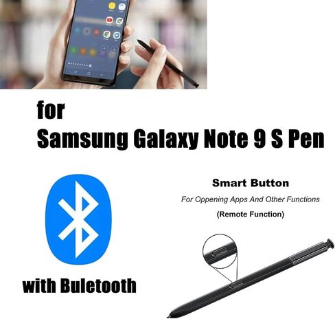 2 Pcs Note 9 S Pen WithBluetooth Replacement for Samsung Galaxy Note9 Note 9 5G Stylus Pen S Pen(Purple) in Kuwait