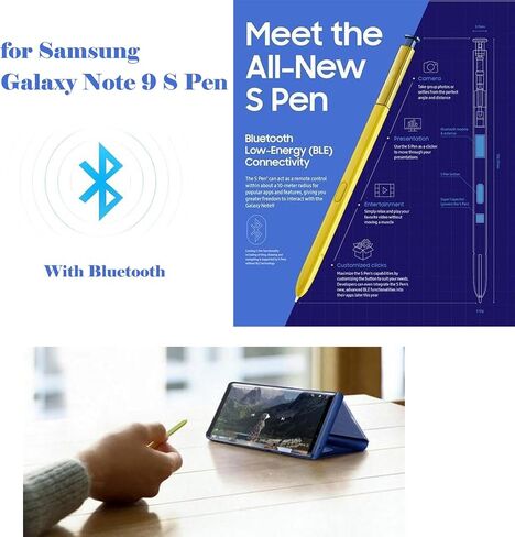 2 Pcs Note 9 S Pen WithBluetooth Replacement for Samsung Galaxy Note9 Note 9 5G Stylus Pen S Pen(Purple) in Kuwait