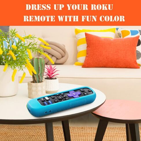 2 Pack Case for Roku Voice Remote Pro, Cover for Roku Headphone Remote Rechargeable Controller Silicone Sleeve Skin Glow in The Dark in Kuwait