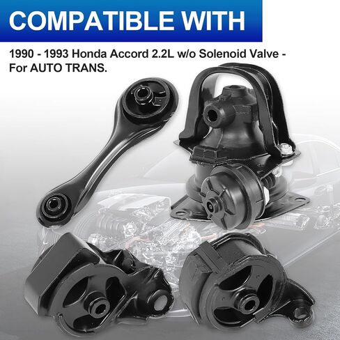 Engine Motor Mount Set - Compatible with Fits for 2002 2001 2000 1999 1998 Honda Accord 2.3L 4 Cylinder Auto at Automatic Transmission Trans 4pcs, A6583 A6564 A6572 A6570 in Kuwait