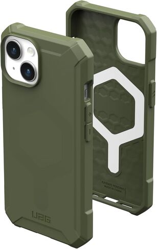 URBAN ARMOR GEAR UAG Case Compatible with iPhone 15 Case 6.1" Essential Armor Black Built-in Magnet Compatible with MagSafe Charging Rugged Military Grade Dropproof Protective Cover in Kuwait
