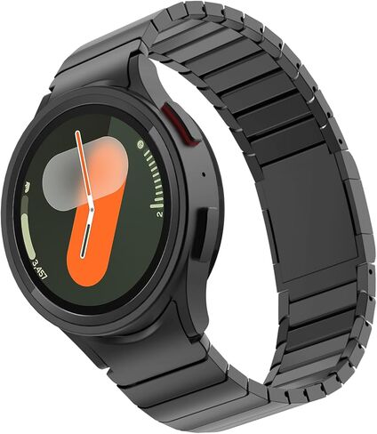 FULLIFE Compatible with Samsung Galaxy Watch 7 6 5 4 Band 40mm 44mm, Stainless Steel Metal with Magnetic Clasp No Gap Band Galaxy Watch 5 Pro/Classic 6/Classic 4/FE for Men 47mm 46mm 45mm, Silver in Kuwait
