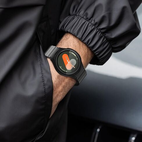 FULLIFE Compatible with Samsung Galaxy Watch 7 6 5 4 Band 40mm 44mm, Stainless Steel Metal with Magnetic Clasp No Gap Band Galaxy Watch 5 Pro/Classic 6/Classic 4/FE for Men 47mm 46mm 45mm, Silver in Kuwait