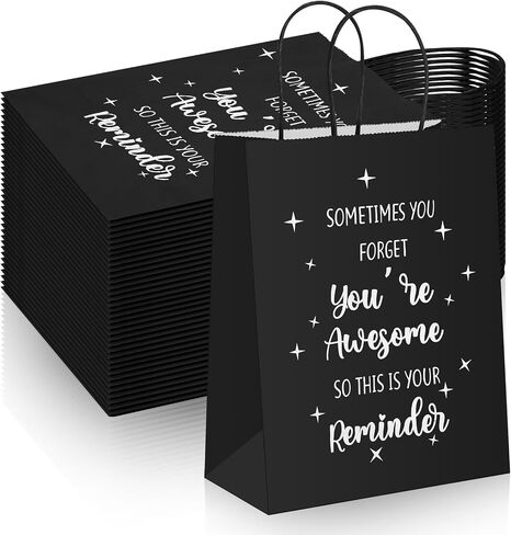Tenceur 20 PCS Ardergy Gift Facs للموظف ، زميل في العمل ، زميل شكرًا لك مع مقابض - 8.3 × 4.3 × 10.6 بوصة ، حقائب هدايا ورقية لعيد الميلاد ، لحزب الحفلات in Saudi Arabia