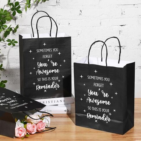 Tenceur 20 PCS Ardergy Gift Facs للموظف ، زميل في العمل ، زميل شكرًا لك مع مقابض - 8.3 × 4.3 × 10.6 بوصة ، حقائب هدايا ورقية لعيد الميلاد ، لحزب الحفلات in Saudi Arabia