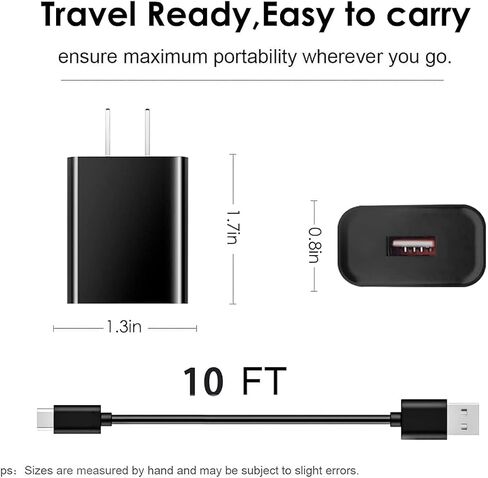 Wall Charger for All-New Kindle Fire (2019, 2020, 2021, 2022 Release, 9th, 10th, 11th, 12th Generation) Kids Pro Plus Tablet Fast Type-C Charging Cable Cord for fire HD 8 10 11 Max(Plus/Kids/Kids Pro) in Saudi Arabia