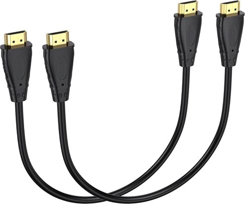 4K HDMI Cable 3FT 10-Pack, 4K@60Hz UHD, High Speed HDMI 2.0 Cable | HDMI Male to Male Cable for ARC & HDCP2.2 for Soundbar, Laptop, Monitor, PS5, PS4, Xbox One, Fire TV, etc in Kuwait
