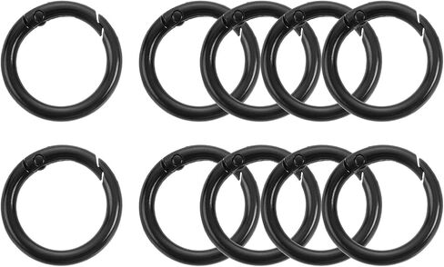 uxcell Spring O Rings, Trigger Round Snap Buckle, DIY Accessories Spring Keyring Buckle for Keychains, Purse and Handbag in Saudi Arabia