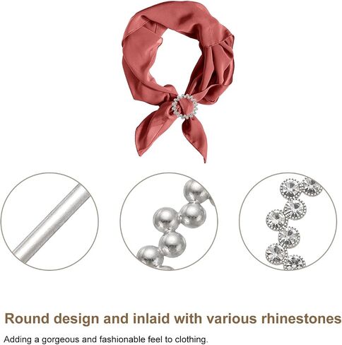 مقاطع تي شيرت Uxcell ، وشاح Rhinestone وشاح مشبك شال in Kuwait