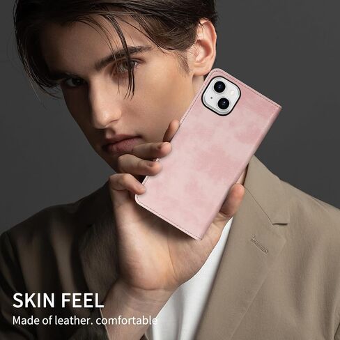 Compatible with iPhone 14 Pro Max Wallet Case with RFID Blocking Card Slots Closure Protective PU Leather Stand Phone Cover for iPhone 14 Pro Max Case Wallet(6.7 inch-Pink) in Kuwait
