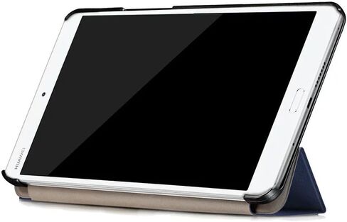 Custer Case for Huawei MediaPad M3 8.4,Ultra-Thin PU-Leather Hard Shell Cover for Huawei MediaPad M3 8.4 - Black in Kuwait