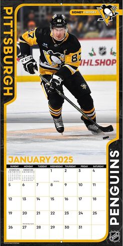 TURNER SPORTS Pittsburgh Penguins 2025 12x12 Team Wall Calendar (25998011953) in Saudi Arabia