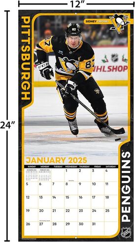 TURNER SPORTS Pittsburgh Penguins 2025 12x12 Team Wall Calendar (25998011953) in Saudi Arabia