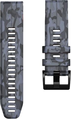 ANCOOL Compatible with Fenix 7X Bands,26mm Silicone Watchbands Replacement for Fenix 5X/Fenix 5X Plus/Fenix 6X/Fenix 6X Pro/Tactix Delta/Descent Mk2i Smartwatches(Camouflage Green) in Kuwait