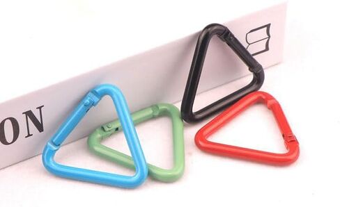 ABCOOL 12PCS Heart Star Triangle Shape Keychain Clips Mini Small Carabiner - Aluminum Durable Quick Release Auto Locking D-Shape Spring Loaded Clip for for Home Rv Camping Fishing Hiking Traveling in Kuwait