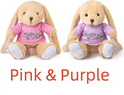 Easter Bunny Rabbit Stuffed Animal Plush Toy 10 inches Best Gifts for Babies Kids Boys Girls (Pink) in Saudi Arabia