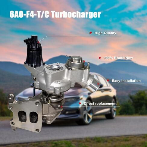 6A0-F4-T/C Turbocharger Assembly without Solenoid Valve Compatible with Hond-a Accord 2018-2022 1.5L Engine Replace# 181201132E 18900-6A0-003 in Kuwait