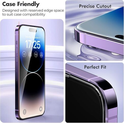 UNBREAKcable 3-Pack Screen Protector for iPhone 11 Pro/iPhone XS/iPhone X, Double Shatterproof Tempered Glass [Easy Installation Frame] [9H Hardness] [HD Clear] [Case Friendly] for iPhone 5.8 inch in Saudi Arabia