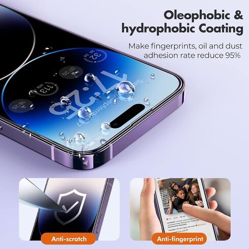 UNBREAKcable 3-Pack Screen Protector for iPhone 11 Pro/iPhone XS/iPhone X, Double Shatterproof Tempered Glass [Easy Installation Frame] [9H Hardness] [HD Clear] [Case Friendly] for iPhone 5.8 inch in Saudi Arabia