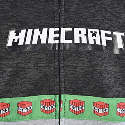 Minecraft Boys Video Game Hoodie - Black and Green Creeper Face - Official Sweatshirt in Kuwait