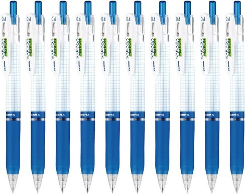 Zebra Sarasa Markon B-JJS77-BL-PLOINT PEN ، 0.4 ، الأزرق ، 10 قطع in Saudi Arabia