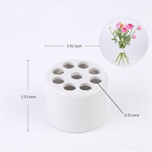 Jekewin Spiral Ikebana Stem Holder for Flowers Vases DIY Bouquet Twister Flower Arrangement Holder S,L,Transparent (S-Transparent) in Saudi Arabia
