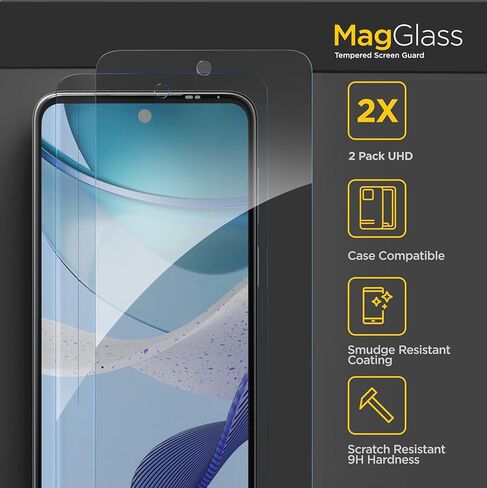 magglass 2-Pack for Moto G Stylus 2023 Screen Protector, Full-Coverage Bubble Resistant Tempered Glass (Ultra High Clarity) in Kuwait