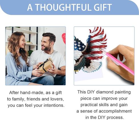 Jishshay Diamond Painting Light Light Art Table Lamps Gem Gem LED LED LED GEM Desk Desk Lamp Mosaic Kits for البالغين مجموعات DIY للبالغين مع علم أمريكي خاص على شكل خاص in Kuwait