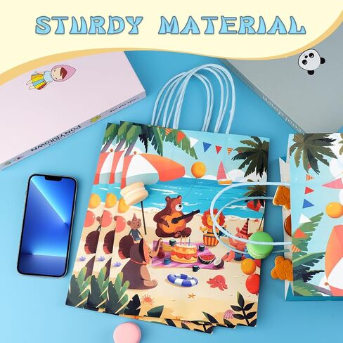 أكياس هدايا لعبة Kauai Sun 16PCS ، أربعة تصميمات فريدة من نوعها حقائب جيدة للبنين فتيات الأطفال ، والألعاب. in Kuwait