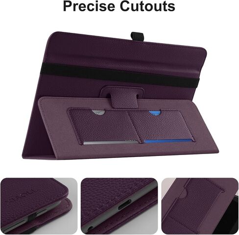Universal 9-10.1 Inch Tablet Case, Universal case for 10.1 Inch Android Tablet,Protective Folio Stand Android Case for 9 10 10.1 10.2 10.5 Inch Tablet with Hand Strap and Cards Slots,Black in Kuwait