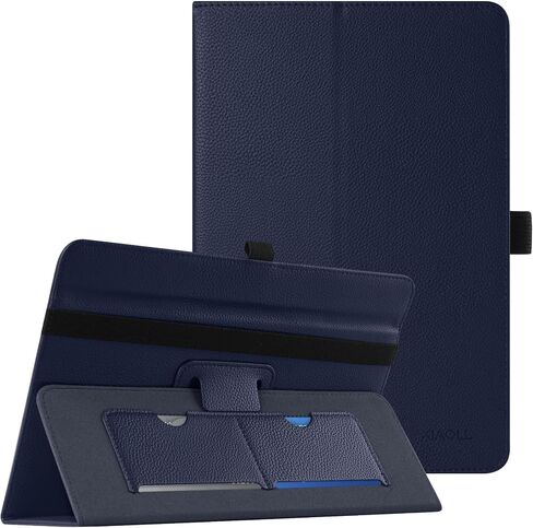 Universal 9-10.1 Inch Tablet Case, Universal case for 10.1 Inch Android Tablet,Protective Folio Stand Android Case for 9 10 10.1 10.2 10.5 Inch Tablet with Hand Strap and Cards Slots,Black in Kuwait