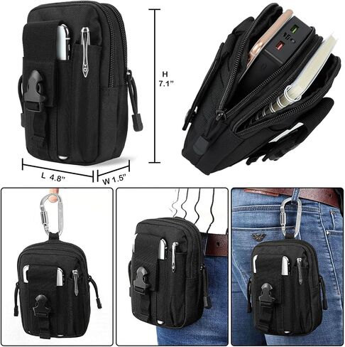 Tactical Pouches Molle Backpack Accessories - Small Tactical Pouch with Mini Survival Kit for Camping Hiking Gadget for Men in Saudi Arabia